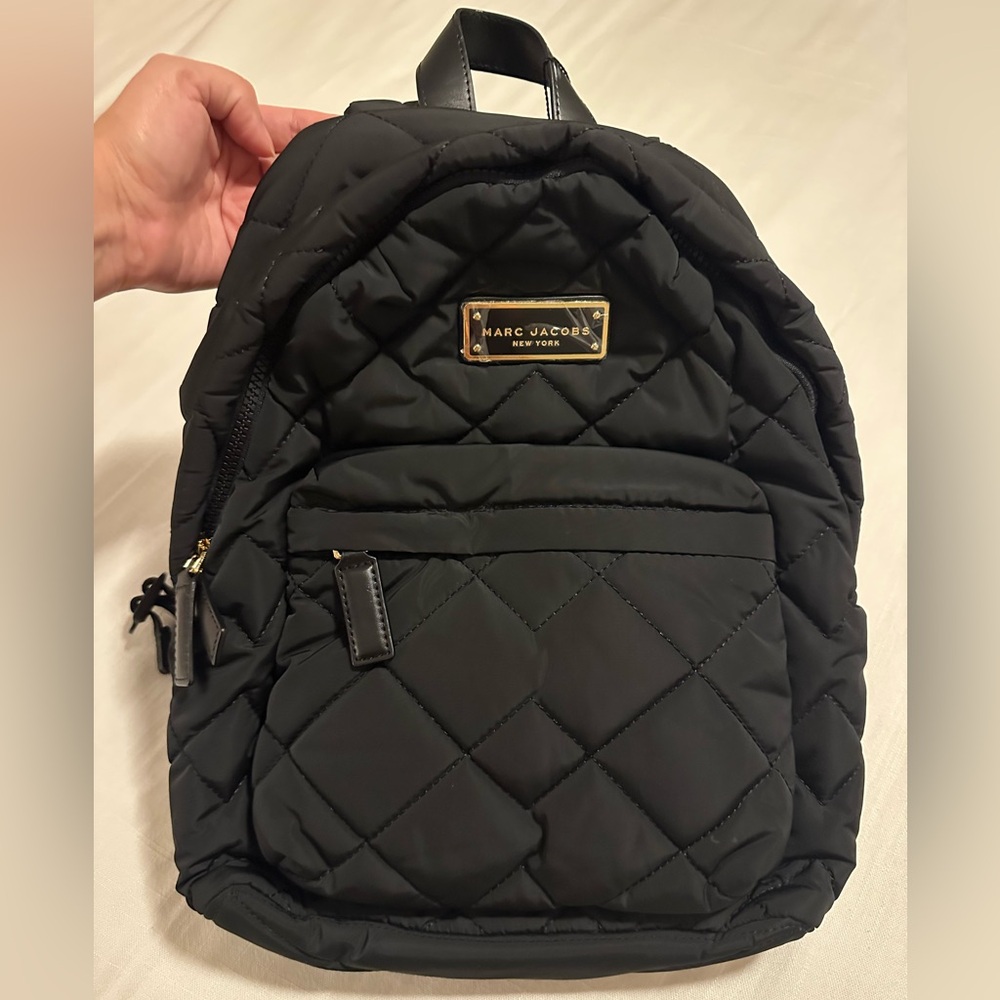 Marc Jacobs Black Quilted Backpack